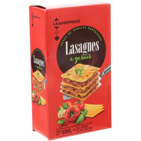 LASAGNES 500G LEADERPRICE