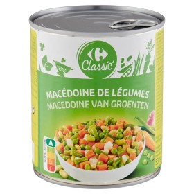 MACEDOINE DE LEGUMES CARREFOUR CLASSIC 800G