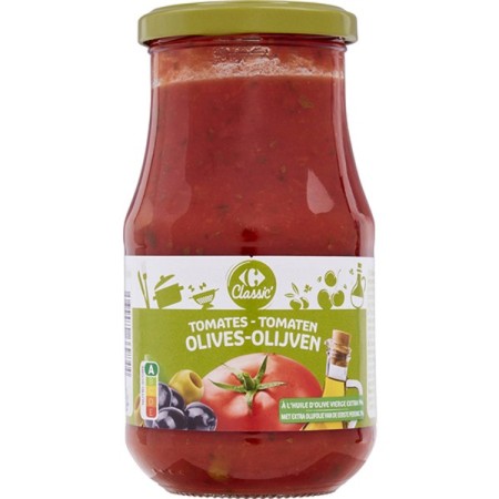 SAUCE TOMATE OLIVES CARREFOUR 420G