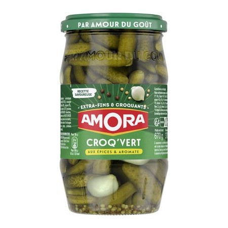 CORNICHONS EXTRA FINS AMORA 670G