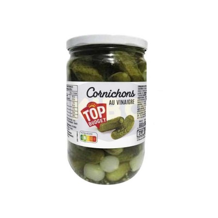 CORNICHONS AU VINAIGRE TOP BUDGET 360G