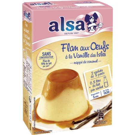 FLAN AUX OEUFS A LA VANILLE 250G ALSA