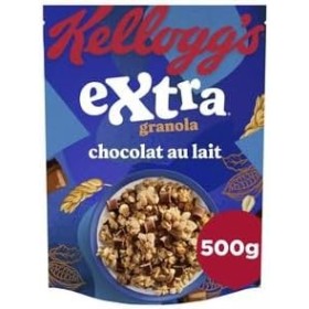 CEREALES KELLOGG'S EXTRA GRANOLA CHOCOLAT AU LAIT 500G