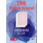 FICHE BRISTROL A4 COULEUR 210X297 LAUREAT