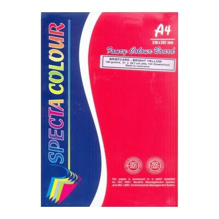 BRISTOL RAMETTE A4 JAUNE 180GR