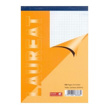 BLOC NOTE A4 COUVERTURE JAUNE LAUREAT