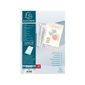 POCHETTES PERFOREES 24*32 EXACOMPTA