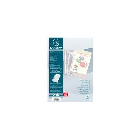 POCHETTES PERFOREES 24*32 EXACOMPTA