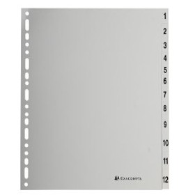 INTERCALAIRES NUMERIQUES 12 POSITIONS EXACOMPTA