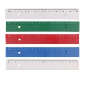 REGLE PLATE COULEURS 20CM ARK