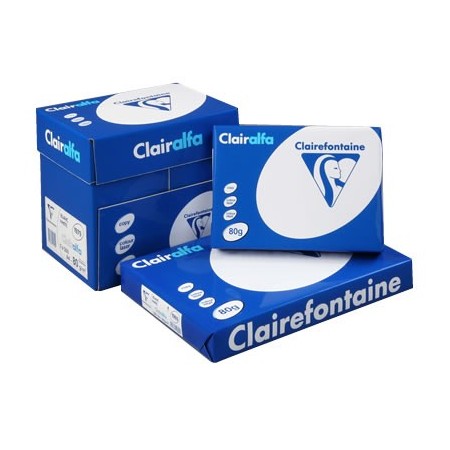 CARTON RAMETTE A4 BLANC 80GR*5 CLAIREFONTAINE