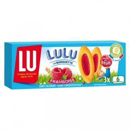 LU BARQUETTE BISCUITS FRAMBOISE 120G