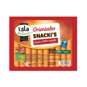 SAUCISSES CUITES EPICEES ORIENTALES SNACKI'S 300G ISLA