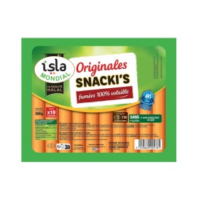 SAUCISSES DE VOLAILLE CUITES & FUMEES 300G ISLA