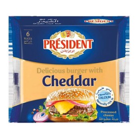 PRESIDENT CHEDDAR BURGER 6 TRANCHES 120G