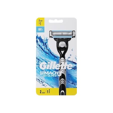 GILLETTE MACH3 RASOIR + 2 LAMES DE RECHARGE