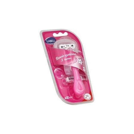 LABELL RASOIR SYSTEME 3 LAMES + 2 RECHARGES