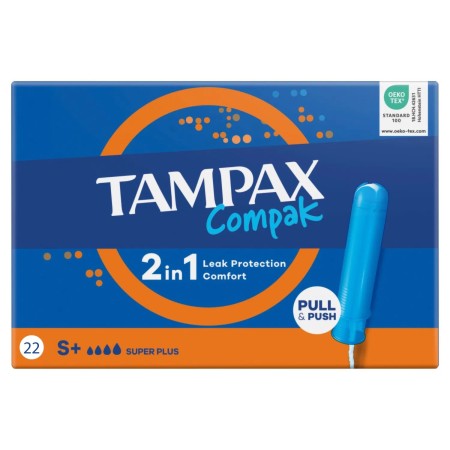 TAMPAX COMPAK 2 EN 1 X22