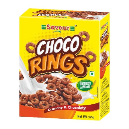 CEREALES CHOCO RINGS 375G SAVOUR
