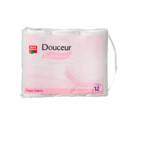 BELLE FRANCE PAPIER TOILETTE DOUBLE EPAISSEUR X12