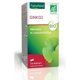 VITAMINE MEMOIRE & CONCENTRATION GINKGO BIO NATURLAND 150 VEGECAPS