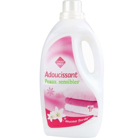 LEADERPRICE - ADOUCISSANT HYPOALLERGENIQUE PEAUX SENSIBLES 27 LAVAGES, 1,9L